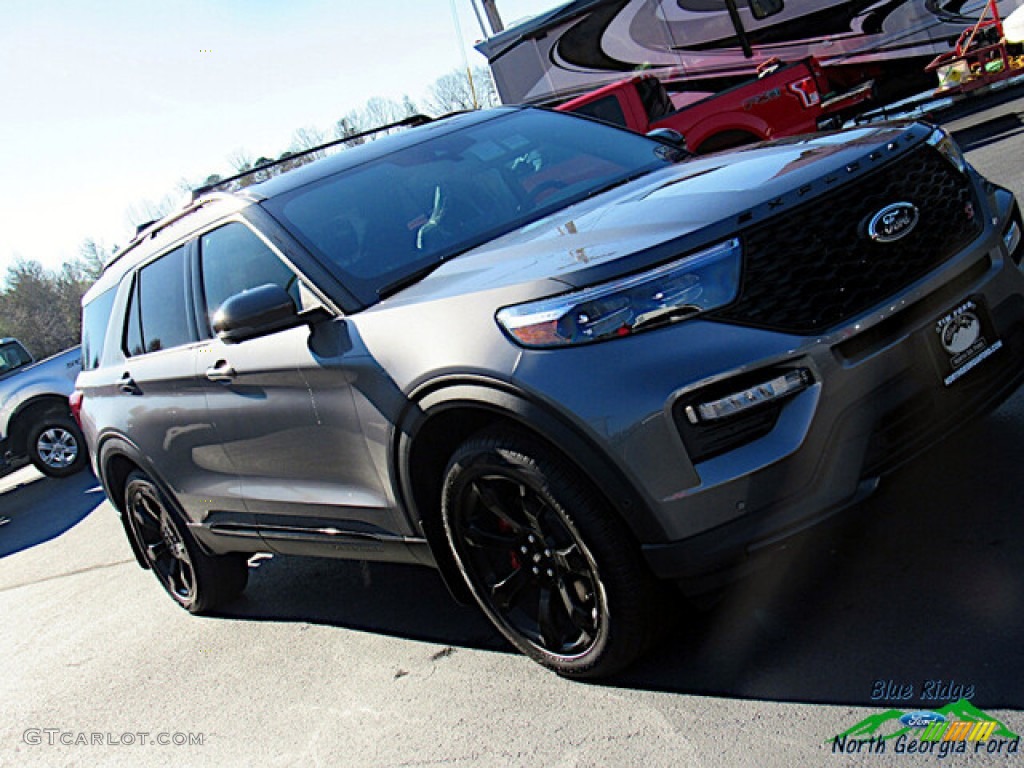 2021 Explorer ST 4WD - Carbonized Gray Metallic / Ebony photo #25