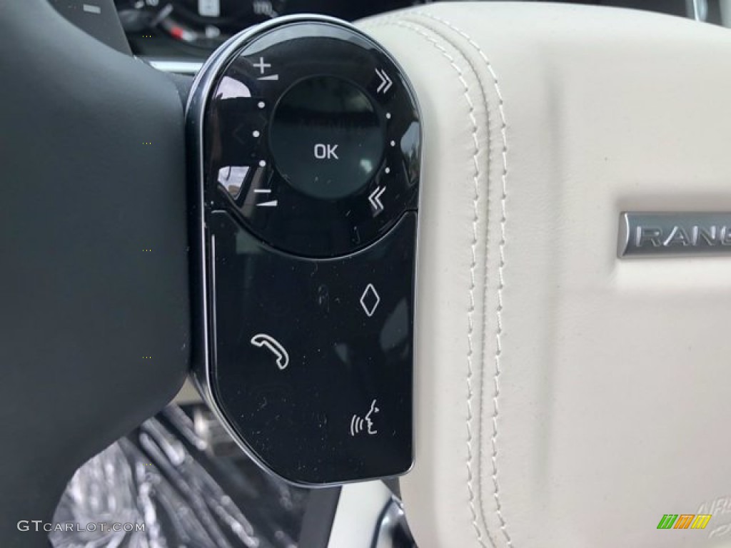 2021 Land Rover Range Rover P525 Westminster Ebony Steering Wheel Photo #140422149