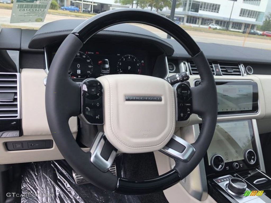 2021 Land Rover Range Rover P525 Westminster Ebony Steering Wheel Photo #140422189