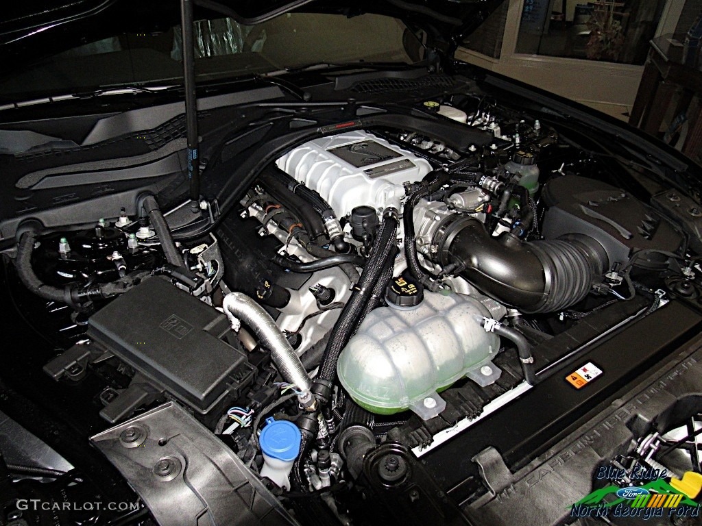 2020 Ford Mustang Shelby GT500 5.2 Liter Supercharged DOHC 32-Valve Ti-VCT Cross Plane Crank V8 Engine Photo #140422386