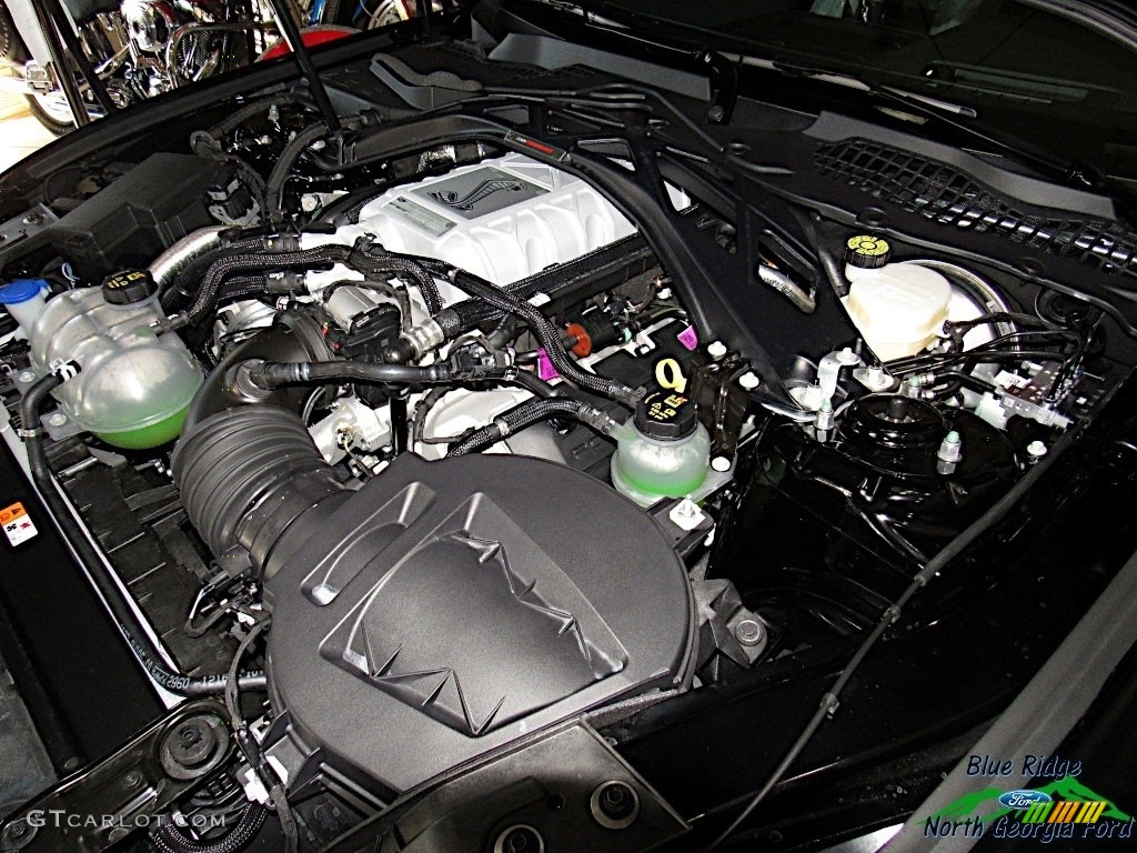 2020 Ford Mustang Shelby GT500 5.2 Liter Supercharged DOHC 32-Valve Ti-VCT Cross Plane Crank V8 Engine Photo #140422408
