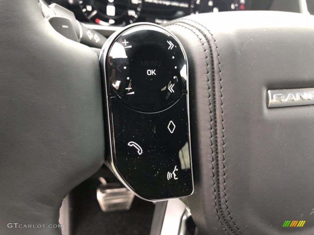 2021 Land Rover Range Rover P525 Westminster Ebony Steering Wheel Photo #140422833