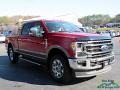 2020 Rapid Red Ford F250 Super Duty Lariat Crew Cab 4x4  photo #7