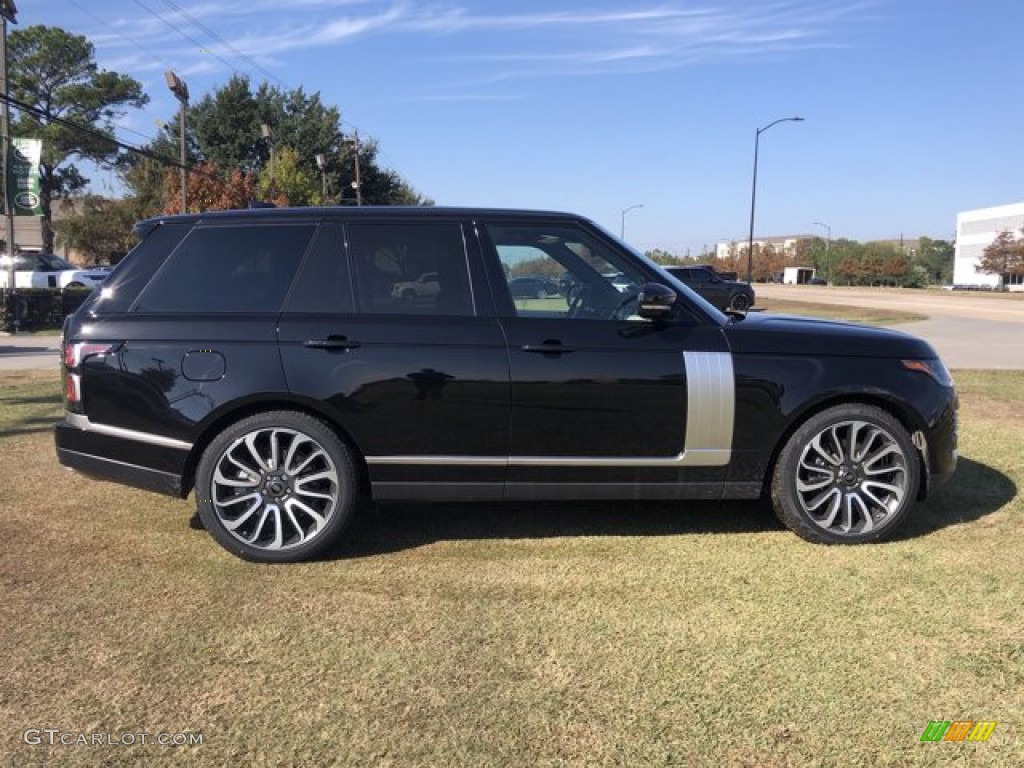 Santorini Black Metallic 2021 Land Rover Range Rover P525 Westminster Exterior Photo #140423310