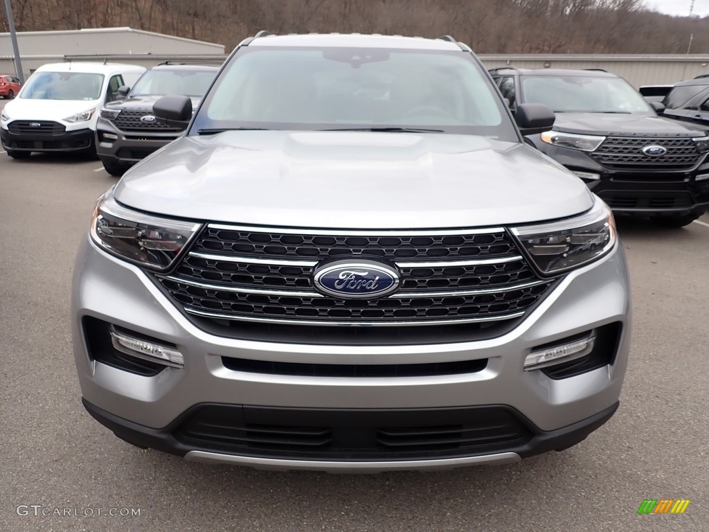 2021 Explorer XLT 4WD - Iconic Silver Metallic / Ebony photo #4