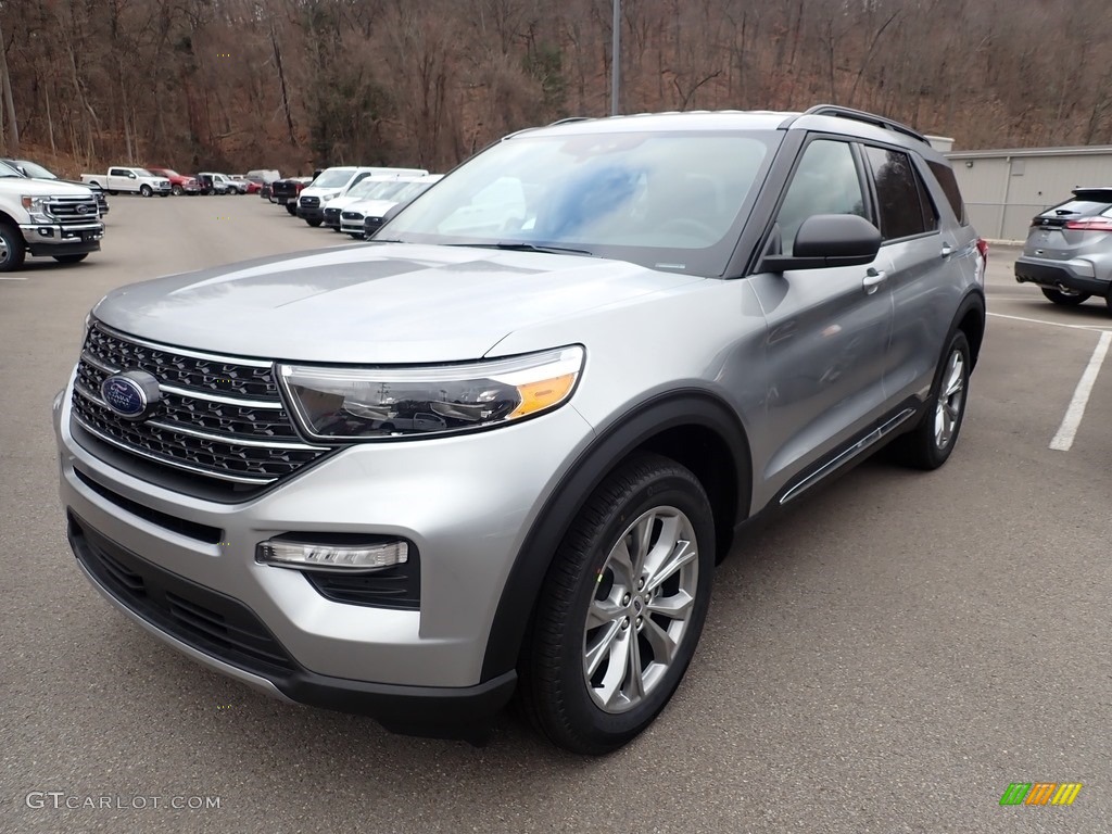 2021 Explorer XLT 4WD - Iconic Silver Metallic / Ebony photo #5