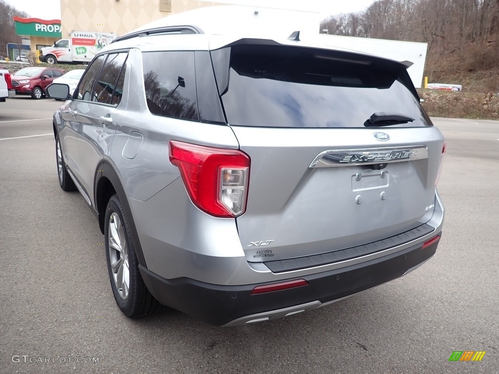 2021 Explorer XLT 4WD - Iconic Silver Metallic / Ebony photo #6