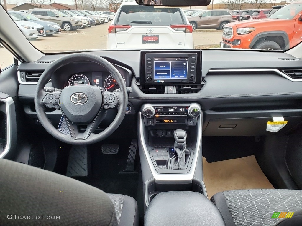 2021 Toyota RAV4 XLE AWD Black Dashboard Photo #140424690