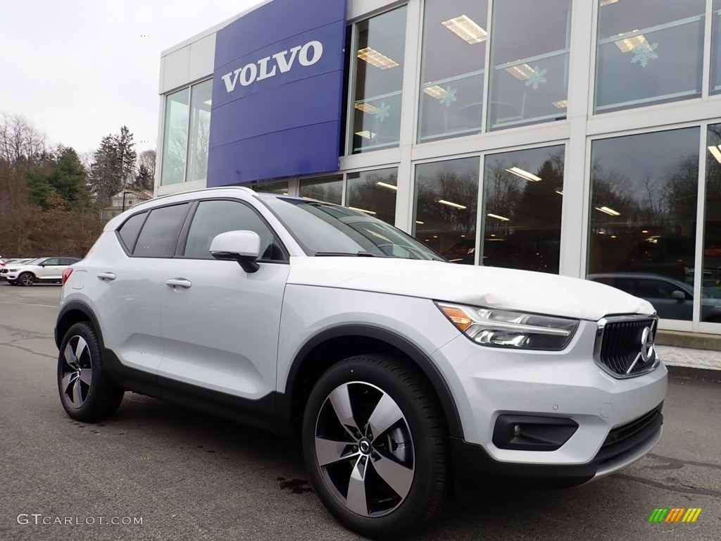 2021 XC40 T5 Momentum AWD - Glacier Silver Metallic / Charcoal photo #1