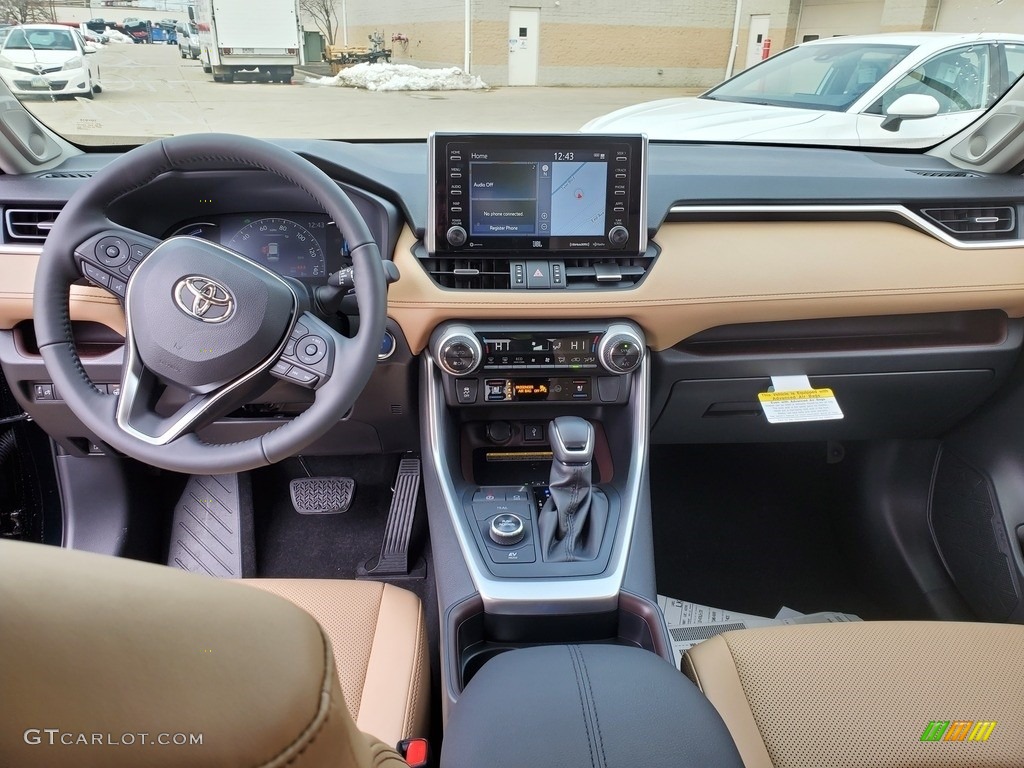 2021 RAV4 Limited AWD Hybrid - Midnight Black Metallic / Nutmeg photo #4