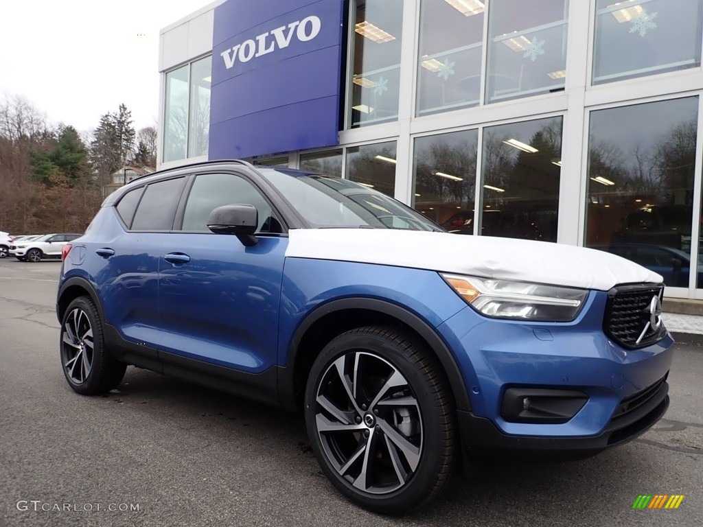 Bursting Blue Metallic 2021 Volvo XC40 T5 R-Design AWD Exterior Photo #140425953