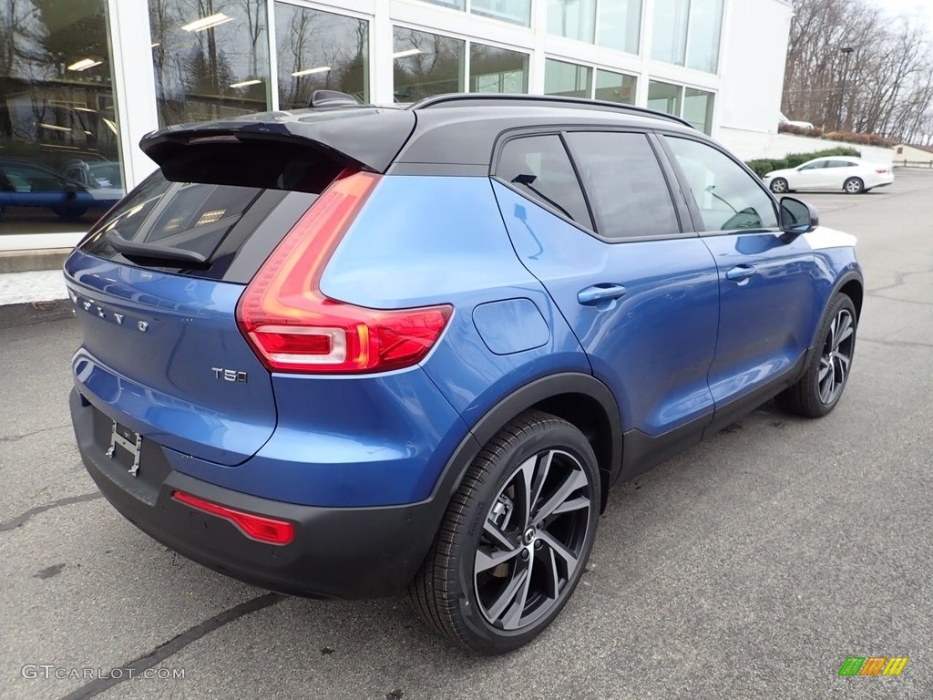2021 XC40 T5 R-Design AWD - Bursting Blue Metallic / Charcoal photo #2