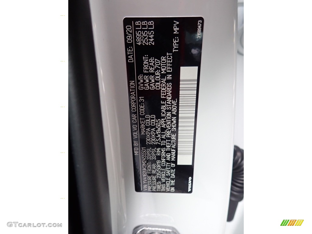 2021 XC40 T5 Momentum AWD - Crystal White Metallic / Blond/Charcoal photo #11