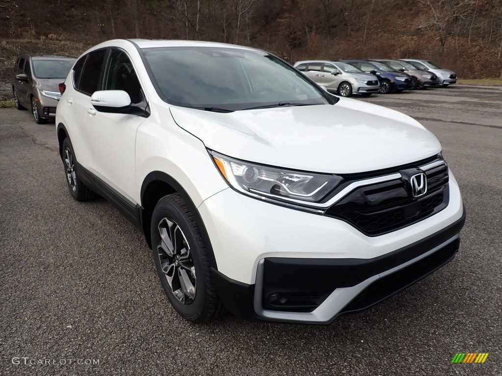 2021 CR-V EX AWD - Platinum White Pearl / Black photo #6