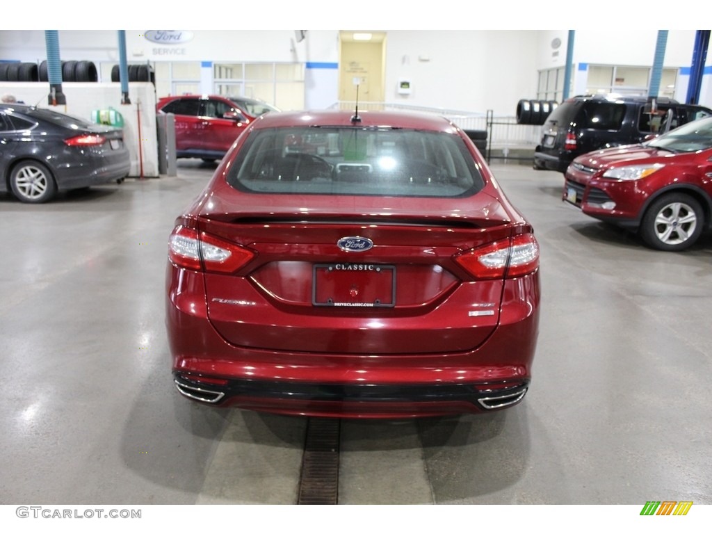 2015 Fusion SE - Ruby Red Metallic / Charcoal Black photo #6