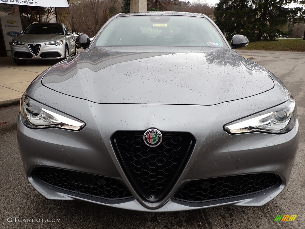 2021 Giulia TI AWD - Stromboli Gray Metallic / Black photo #2