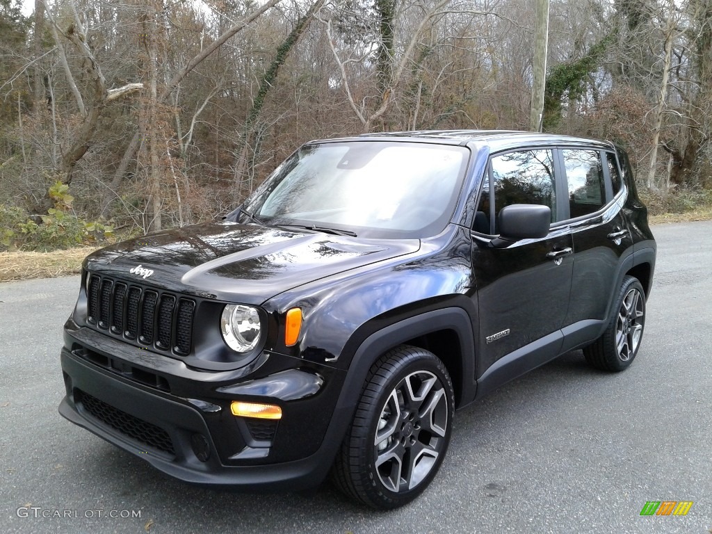 Black 2021 Jeep Renegade Jeepster Exterior Photo #140430439