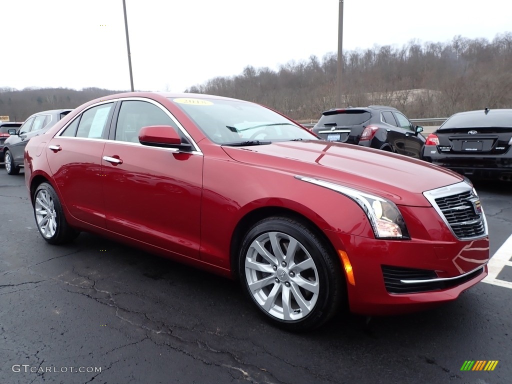 2018 ATS AWD - Red Obsession Tintcoat / Jet Black/Light Platinum photo #4