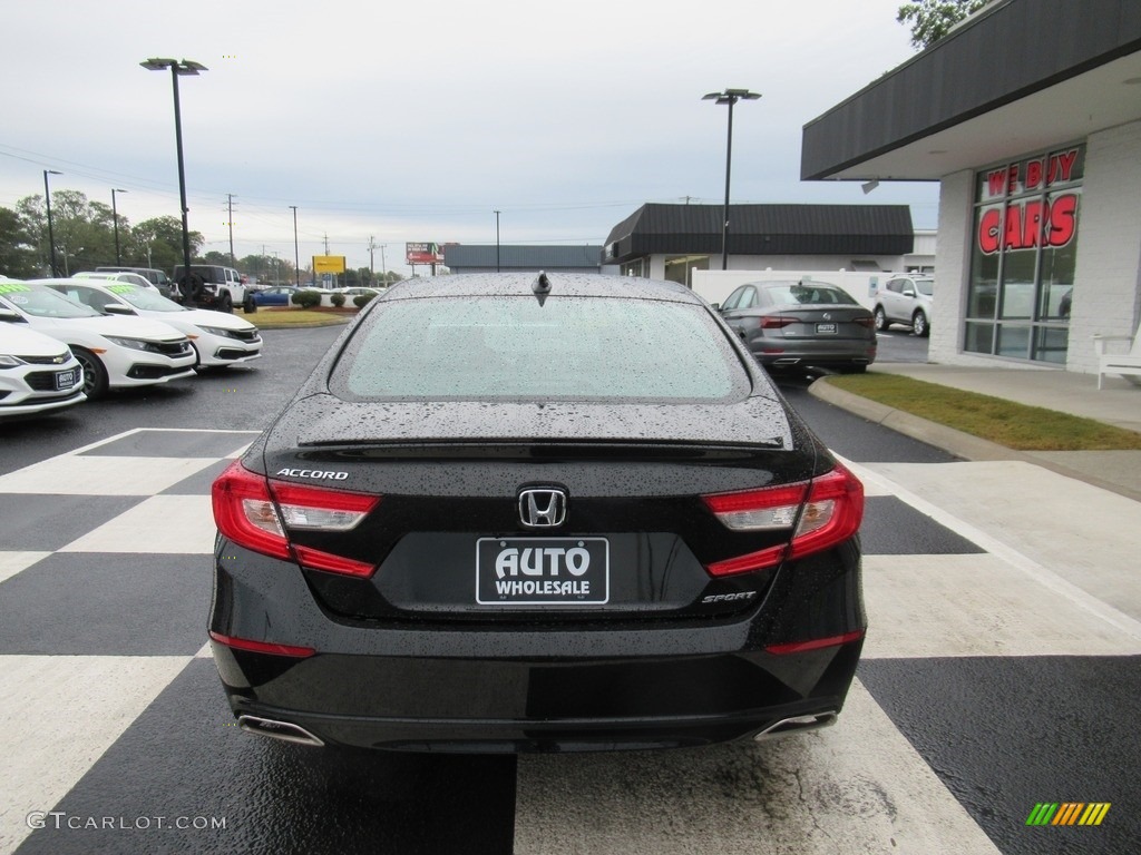 2020 Accord Sport Sedan - Crystal Black Pearl / Black photo #4