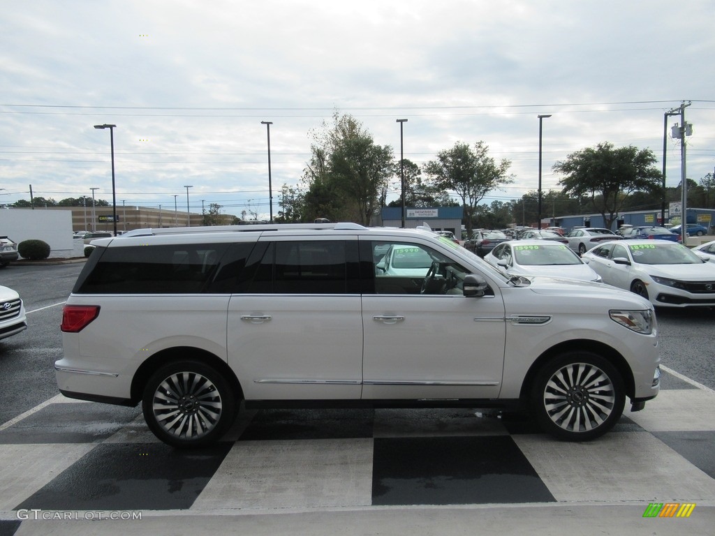 White Platinum Metallic Tri-Coat 2019 Lincoln Navigator L Reserve 4x4 Exterior Photo #140432644