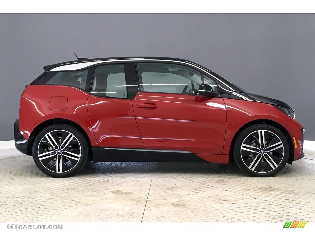 2018 i3 with Range Extender - Melbourne Red Metallic / Mega Carum Spice Grey photo #14