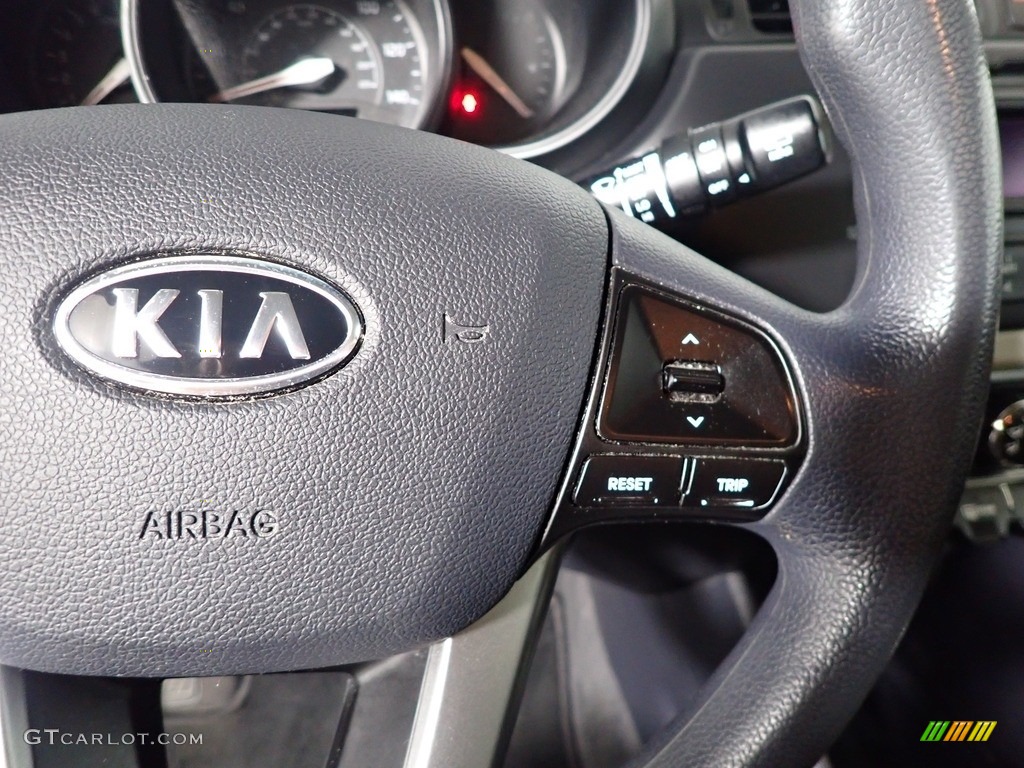 2012 Rio Rio5 LX Hatchback - Midnight Black / Beige photo #27