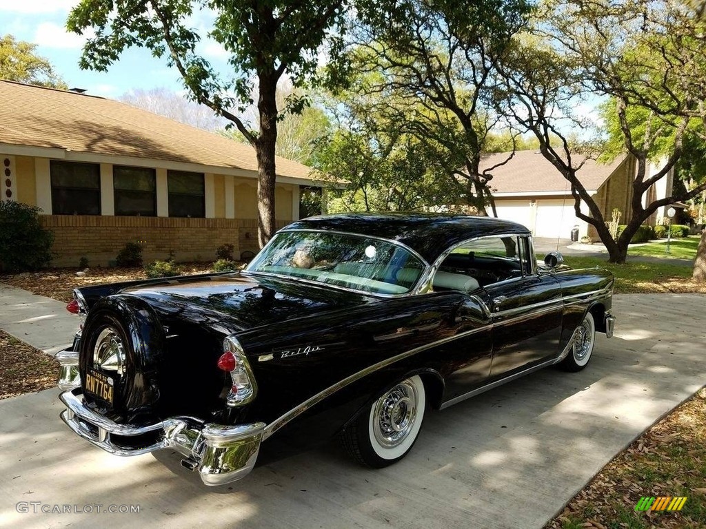 1956 Bel Air 2 Door Hardtop - Black / Charcoal photo #43