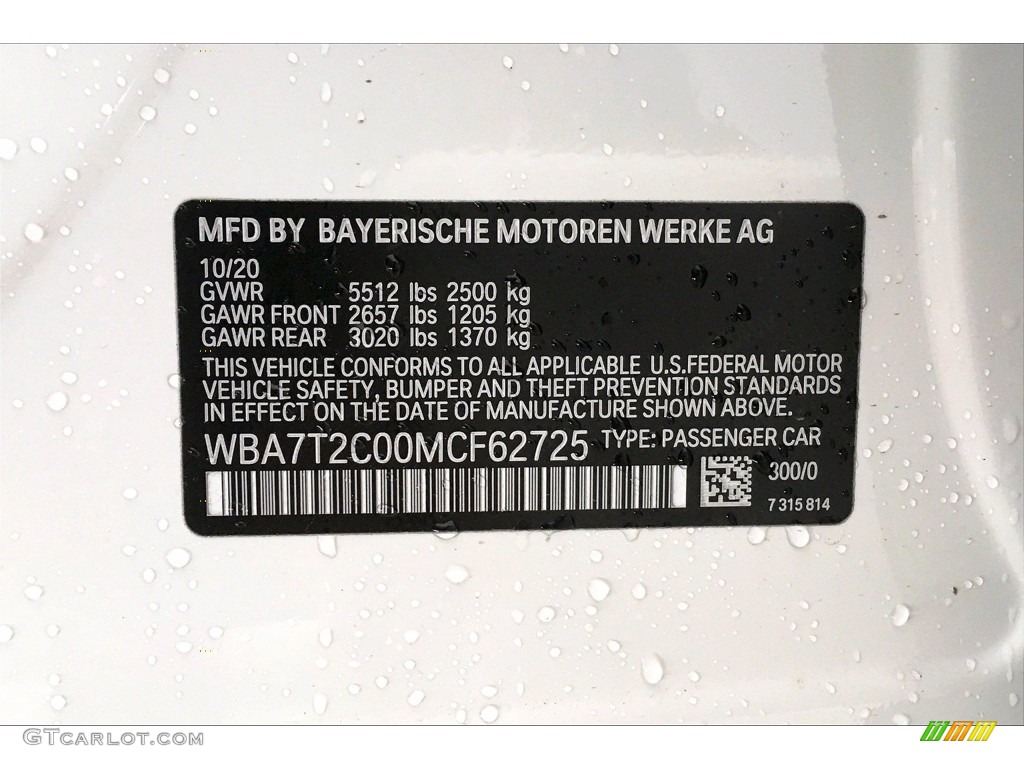 2021 7 Series 740i Sedan - Alpine White / Black photo #18