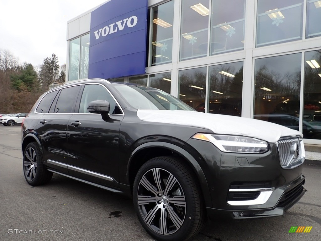 2021 XC90 T6 AWD Inscription - Pine Grey Metallic / Blonde/Charcoal photo #1