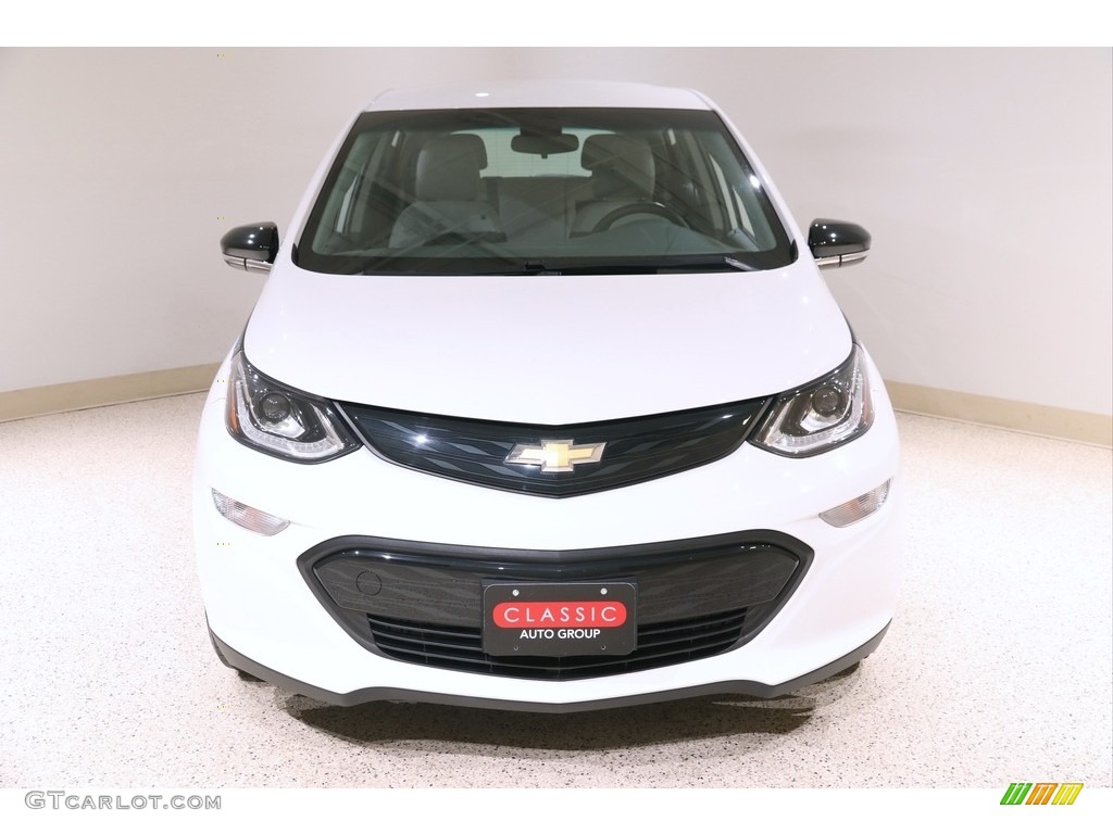 2018 Bolt EV LT - Summit White / Dark Galvanized/­Sky Cool Gray photo #2