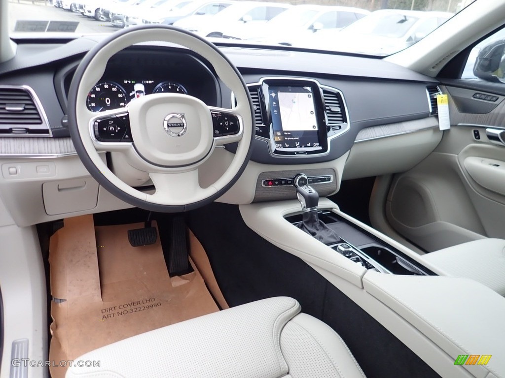 2021 XC90 T6 AWD Inscription - Pine Grey Metallic / Blonde/Charcoal photo #10