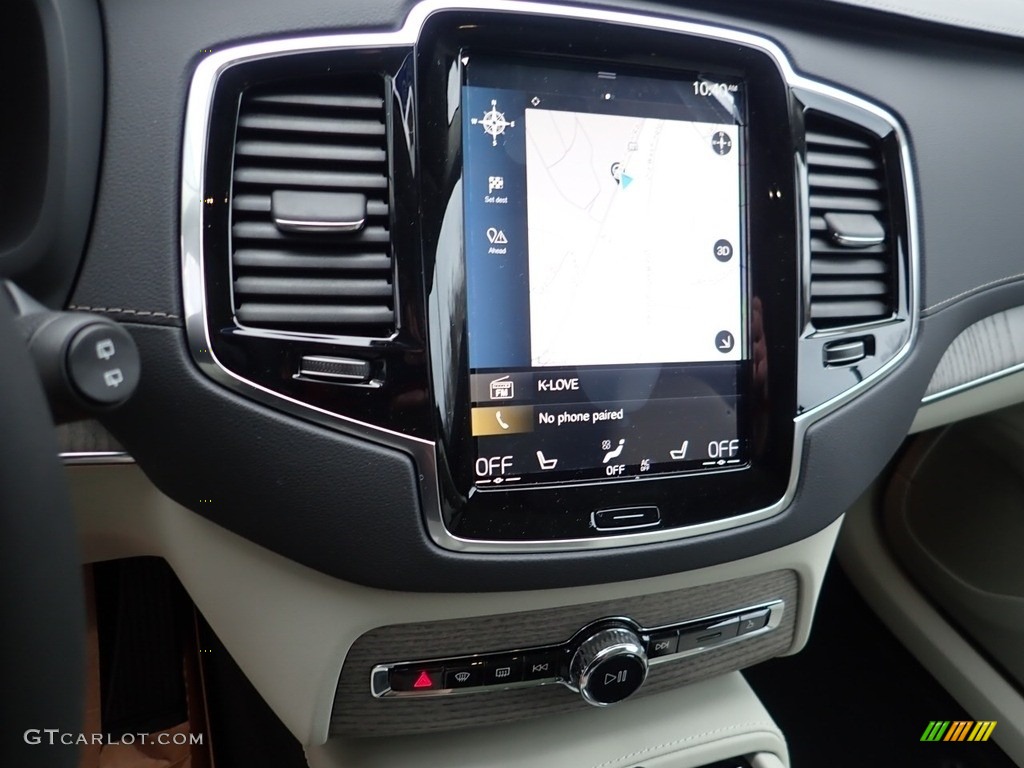 2021 XC90 T6 AWD Inscription - Pine Grey Metallic / Blonde/Charcoal photo #14