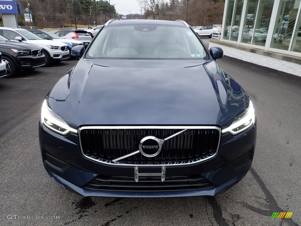 2021 XC60 T5 AWD Momentum - Denim Blue Metallic / Blonde/Charcoal photo #6