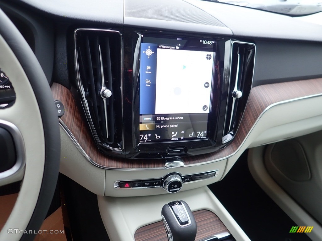 2021 XC60 T5 AWD Momentum - Denim Blue Metallic / Blonde/Charcoal photo #14