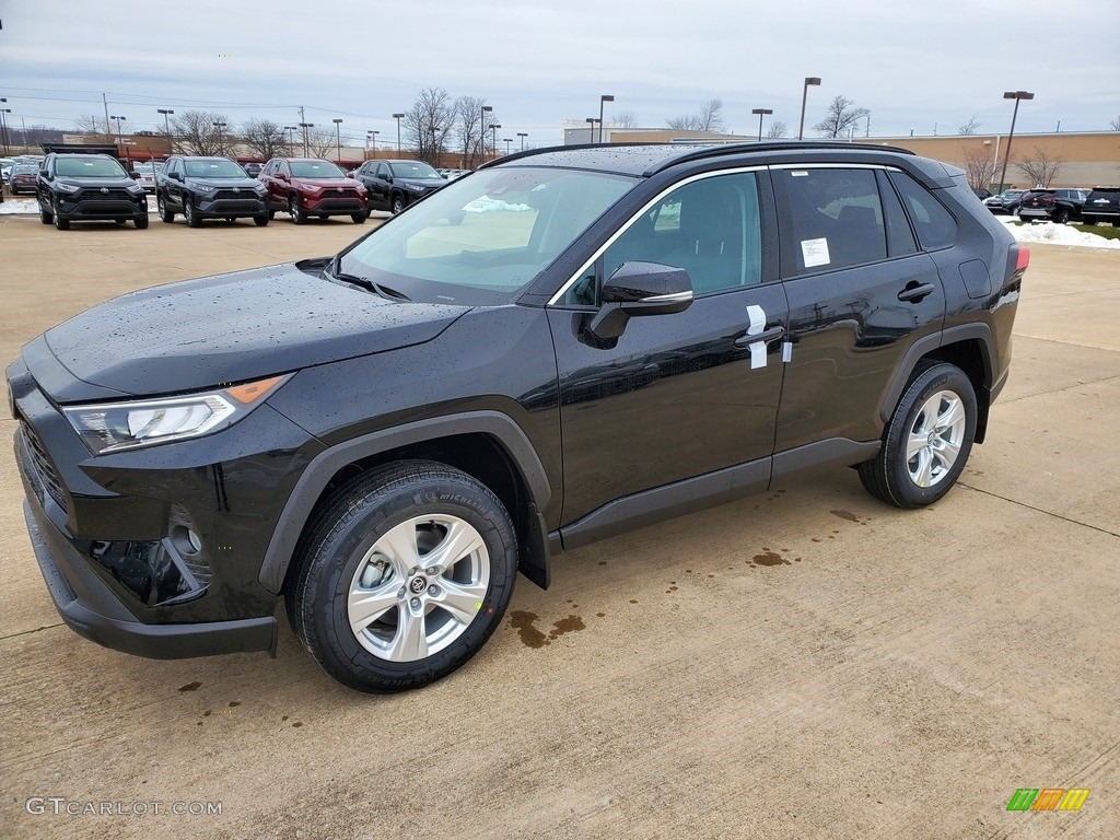 2021 RAV4 XLE AWD - Midnight Black Metallic / Black photo #1