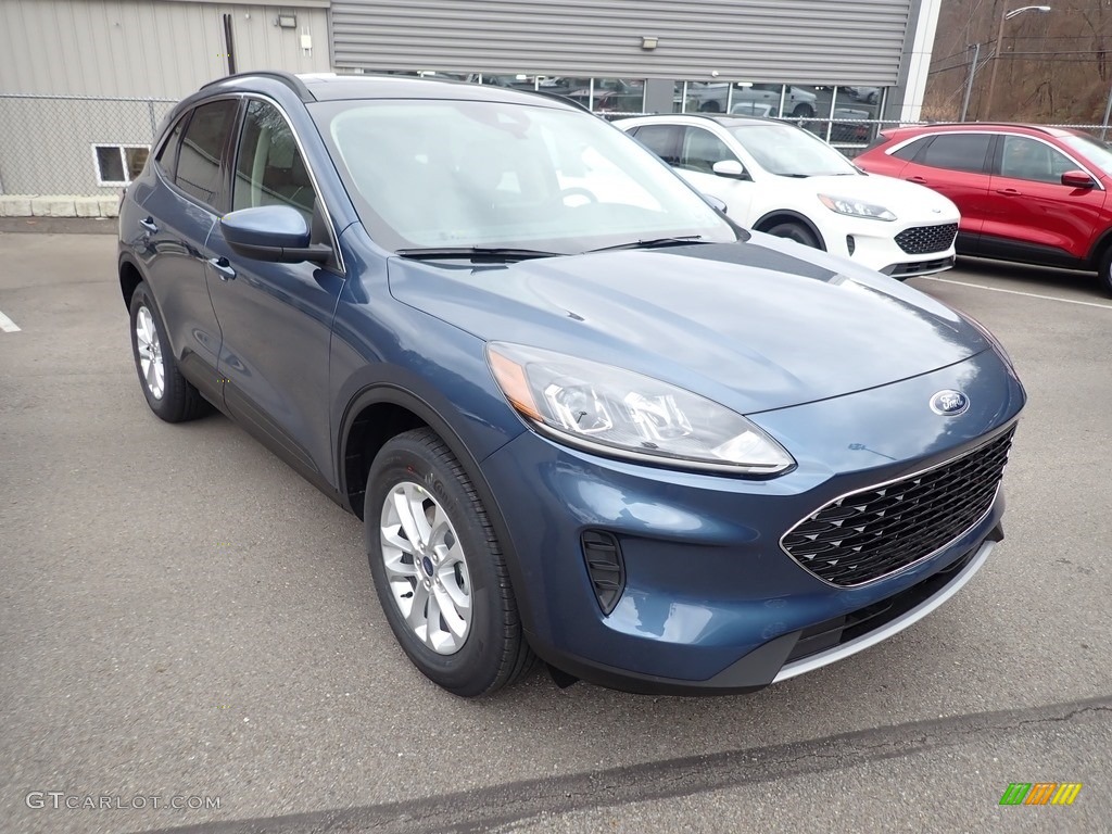 2020 Escape SE 4WD - Blue Metallic / Dark Earth Gray photo #3
