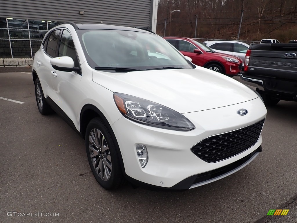 2020 Escape Titanium 4WD - Star White Metallic Tri-Coat / Ebony Black photo #3