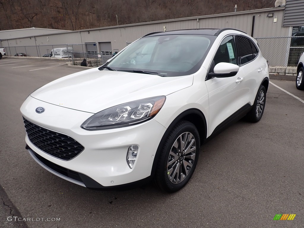 2020 Escape Titanium 4WD - Star White Metallic Tri-Coat / Ebony Black photo #5