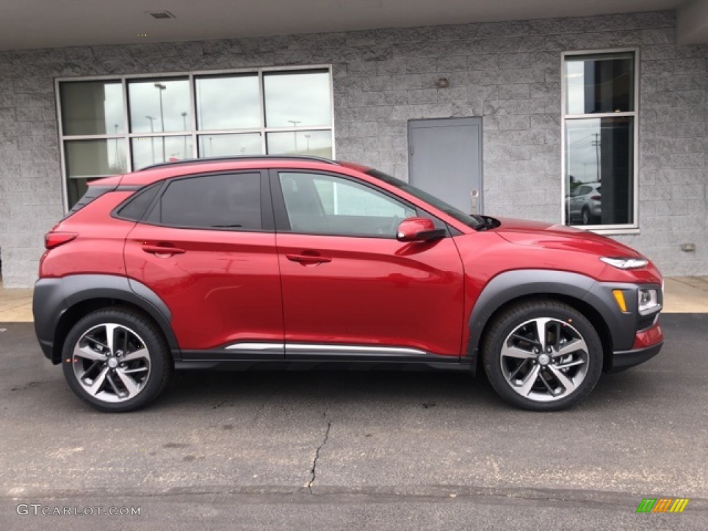 Pulse Red 2021 Hyundai Kona Limited AWD Exterior Photo #140436664