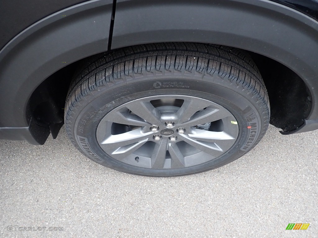 2021 Explorer XLT 4WD - Agate Black Metallic / Light Slate photo #7