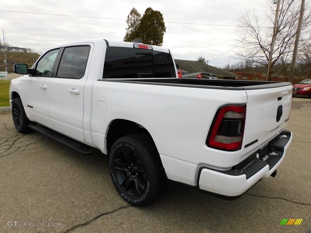 2020 1500 Big Horn Night Edition Crew Cab 4x4 - Bright White / Black photo #8