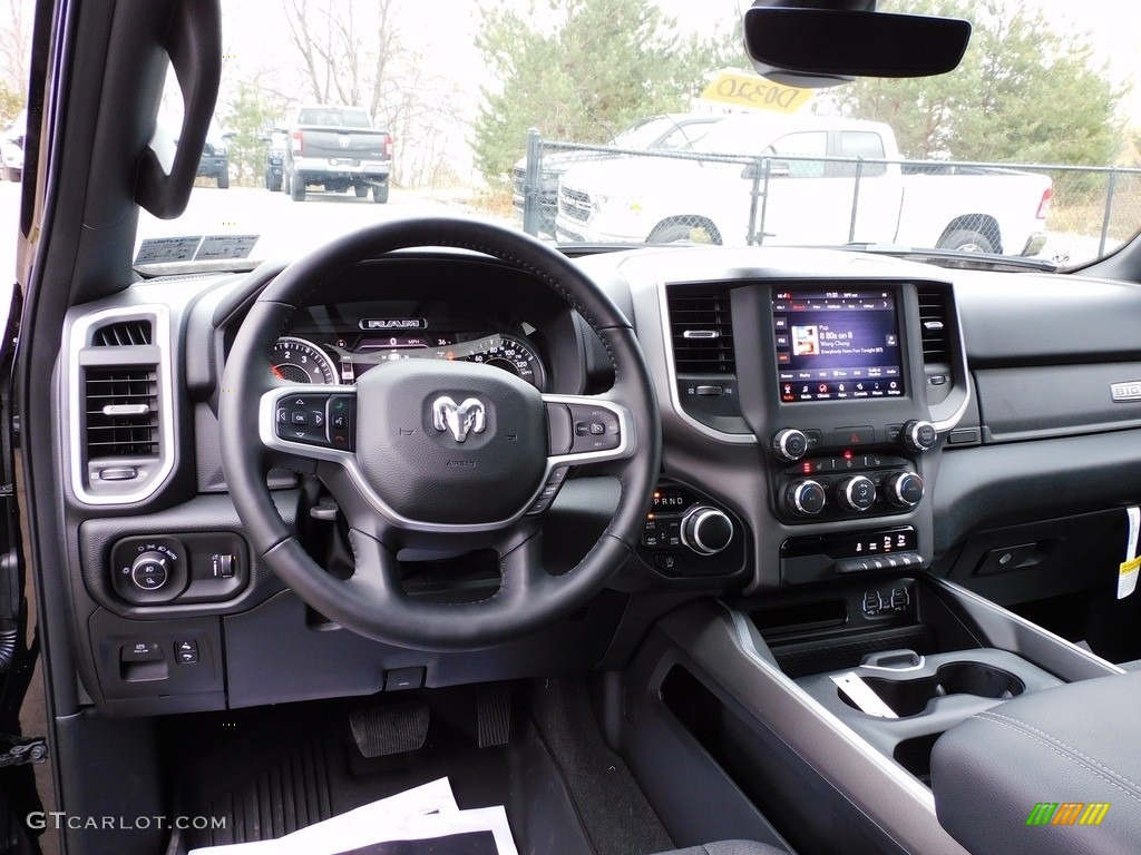 2020 Ram 1500 Big Horn Night Edition Crew Cab 4x4 Black/Diesel Gray Dashboard Photo #140438757