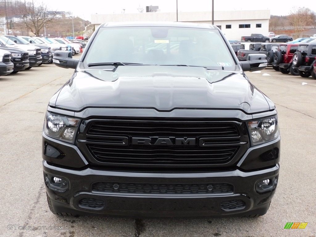2020 1500 Big Horn Night Edition Crew Cab 4x4 - Diamond Black Crystal Pearl / Black photo #2