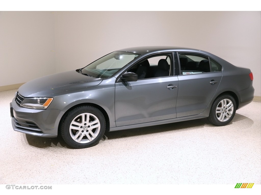 2015 Jetta S Sedan - Platinum Gray Metallic / Titan Black photo #3