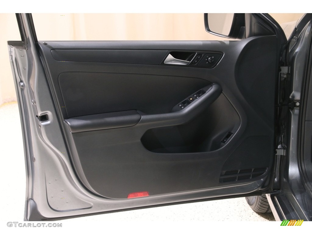 2015 Volkswagen Jetta S Sedan Titan Black Door Panel Photo #140439983