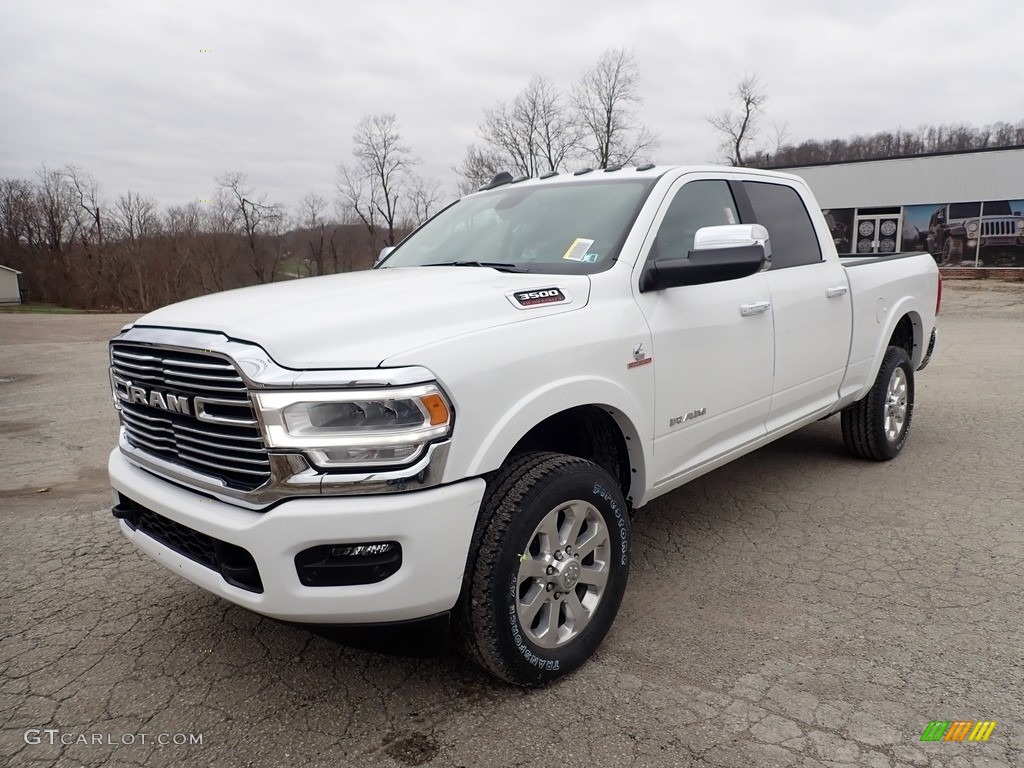2020 3500 Laramie Crew Cab 4x4 - Bright White / Black photo #1