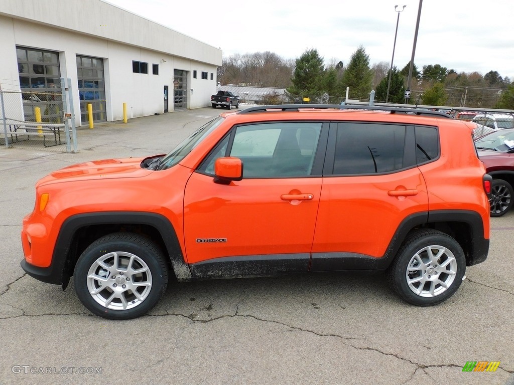 2021 Renegade Latitude 4x4 - Omaha Orange / Black photo #9