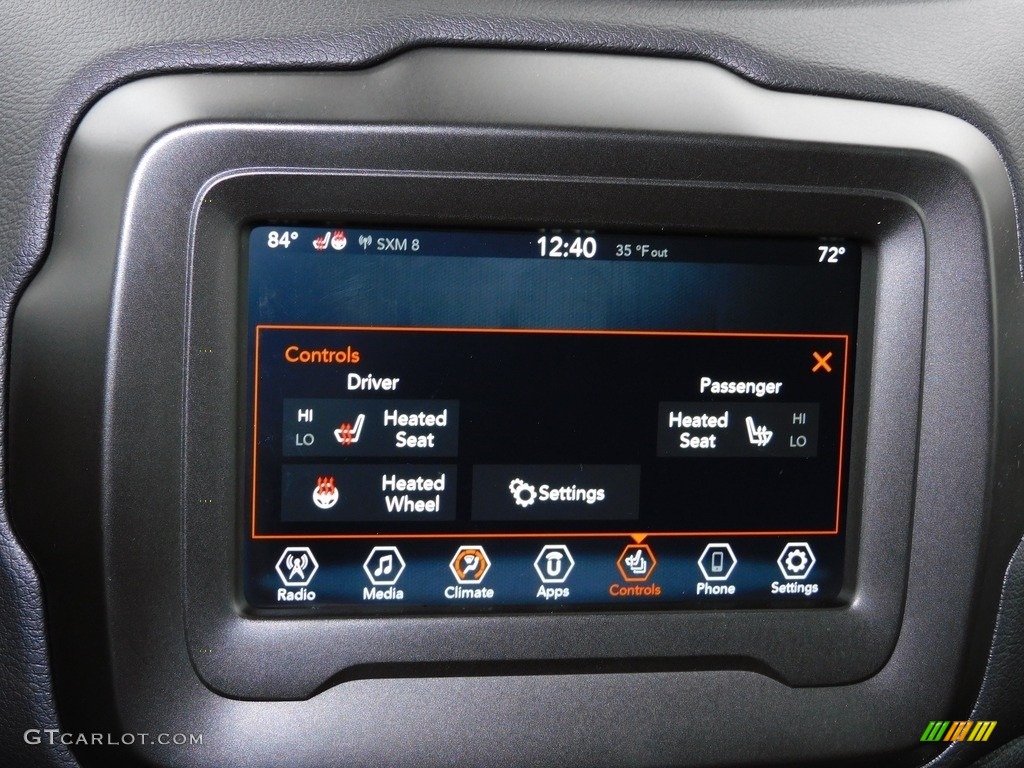 2021 Renegade Latitude 4x4 - Omaha Orange / Black photo #16