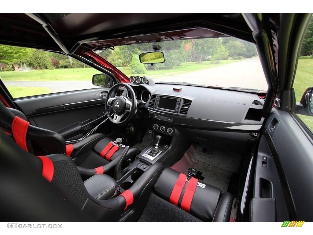 Black Interior 2008 Mitsubishi Lancer Evolution MR Photo #140441642
