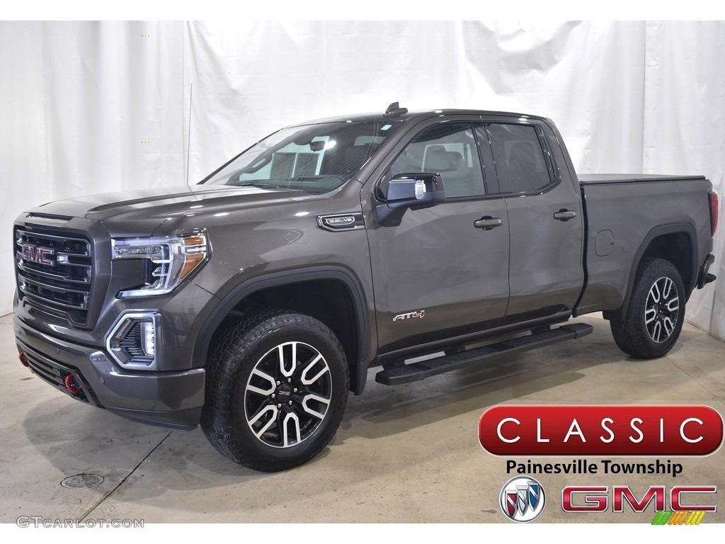 2019 Sierra 1500 AT4 Double Cab 4WD - Smokey Quartz Metallic / Jet Black photo #1